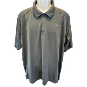 5.11 tactical sz 2XL mens forest green performance polo uniform casual comfort